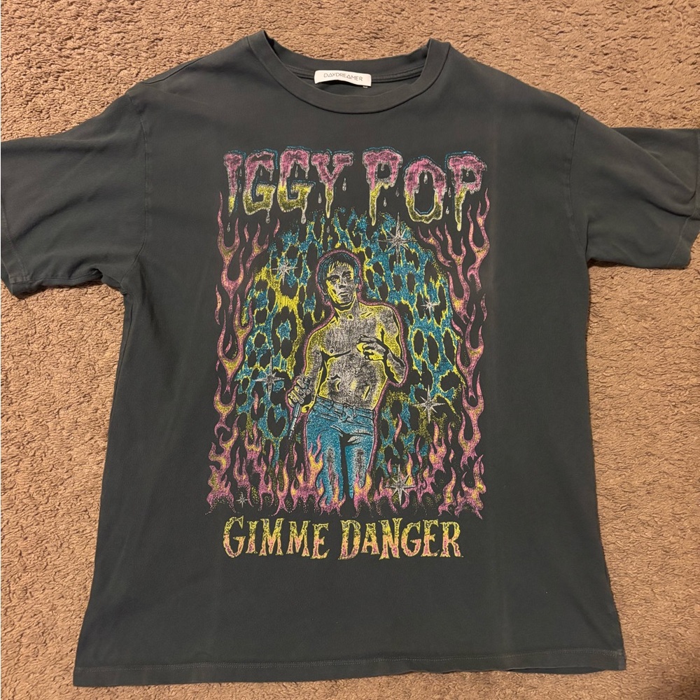 Daydreamer Iggy Pop Graphic Tee - Black
